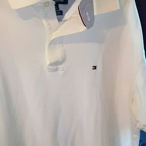 Large white polo